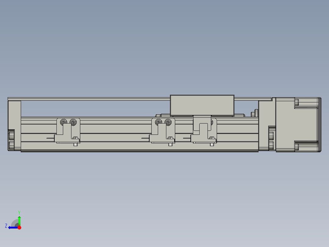 TPA-KNR-60E-1205C-L100A1-ML-H10-N3线性模块铝制底座右视图
