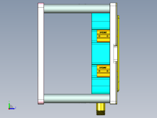 REACHER-A-笔记本CNC工装夹具三维模型cnc3-0426左视缩略图