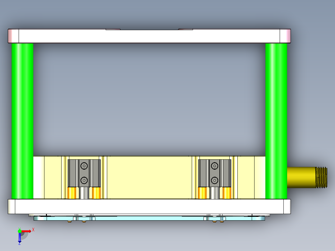 T300-A-笔记本CNC工装夹具三维模型CNC3俯视图