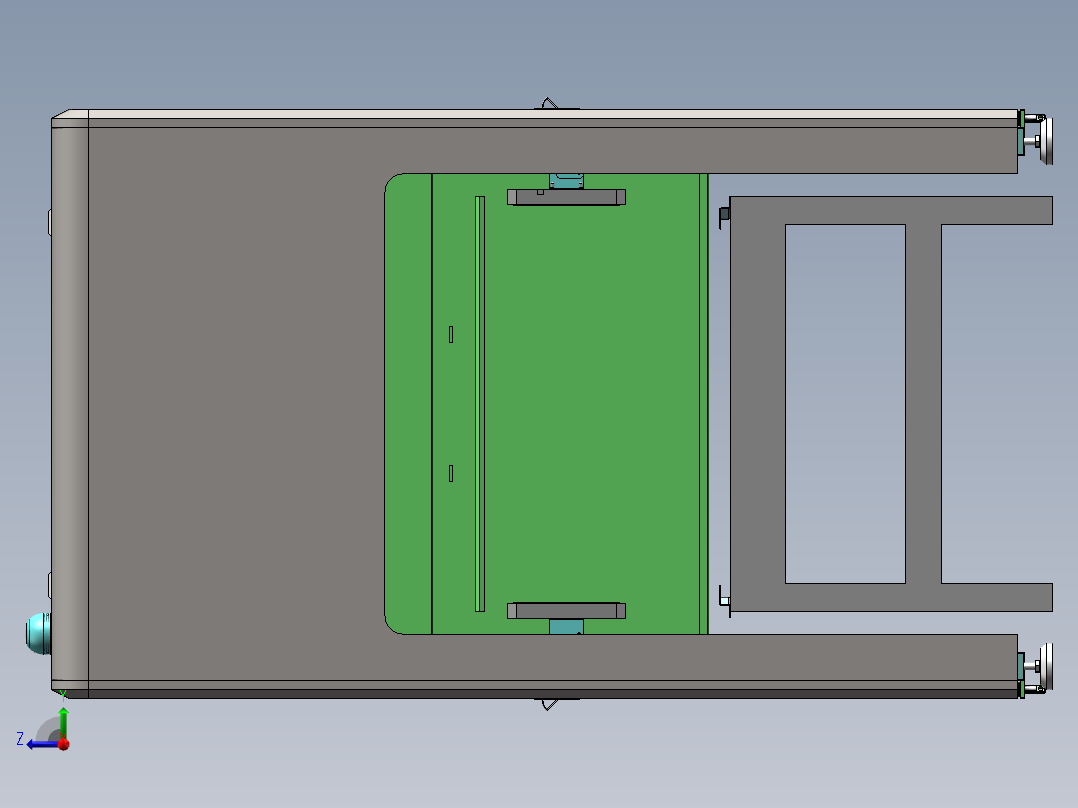射频专机设备（sw18可编辑+工程图+bom）右视图