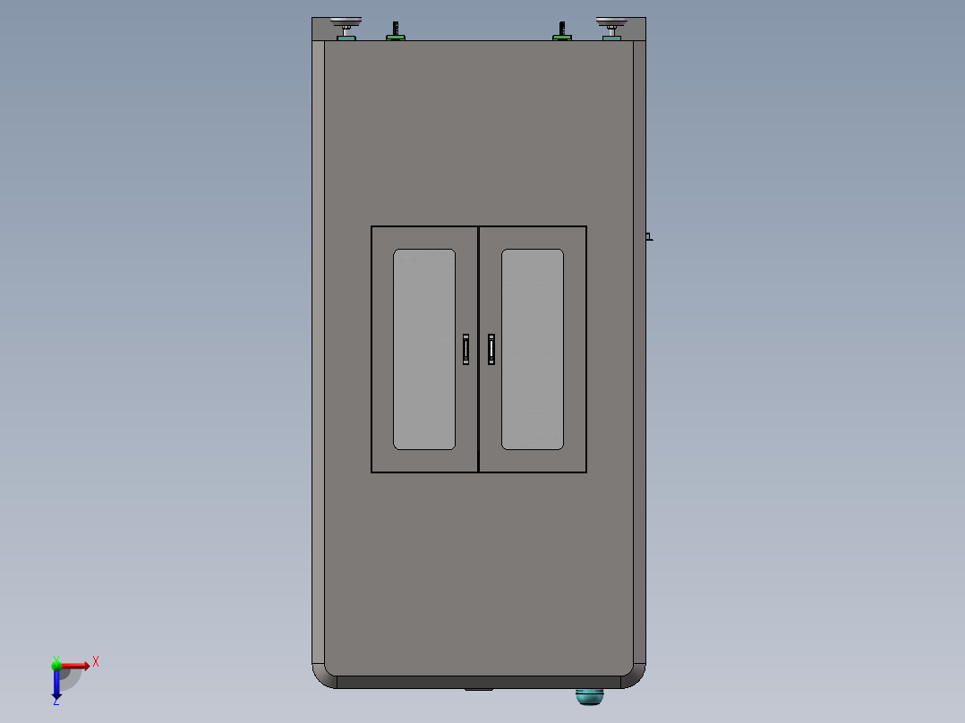 射频专机设备（sw18可编辑+工程图+bom）俯视图