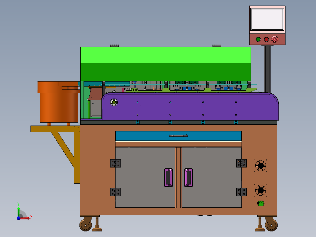 RJ45安防线连接器焊锡机sw18可编辑前视图