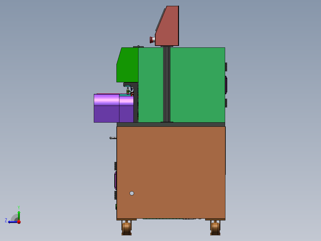 RJ45安防线连接器焊锡机sw18可编辑右视图