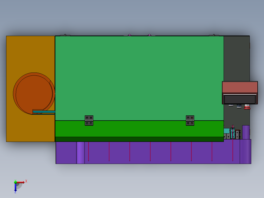RJ45安防线连接器焊锡机sw18可编辑俯视图