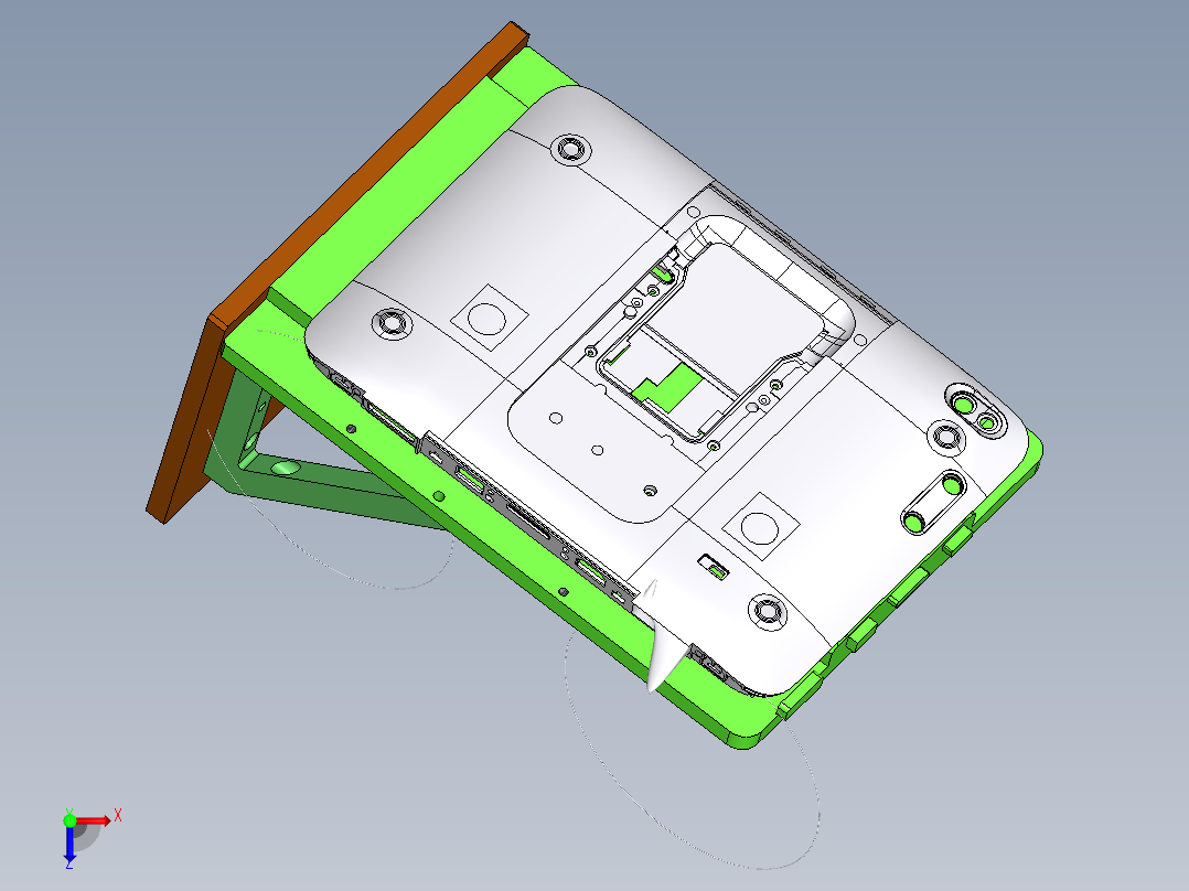 电子塑胶外壳检测生产线设备sw17俯视图