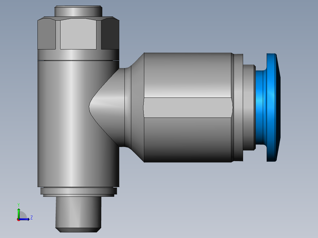调速接头~193139_GRLA-M5-QS-6-D~FESTO-包装1左视图