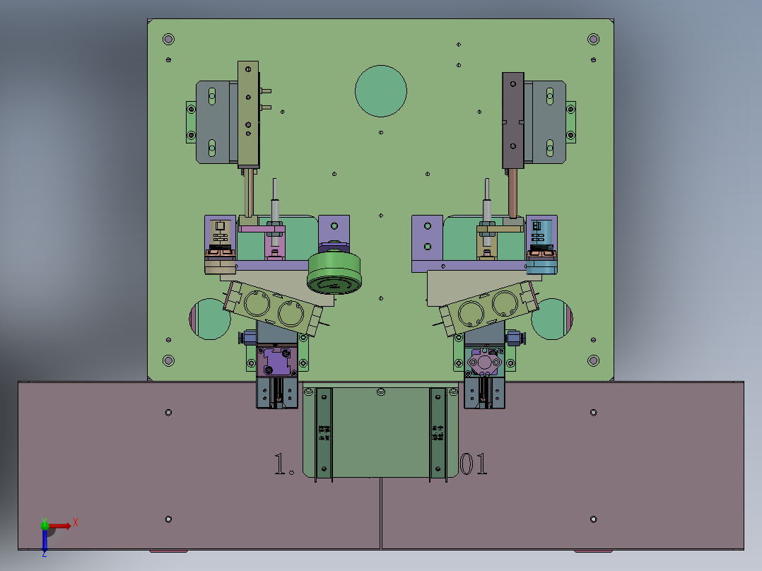 JD-6500 家电用线束端子自动压接机俯视图