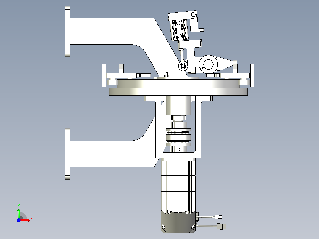 环形导轨输送线非标圆弧导轨生产线前视图