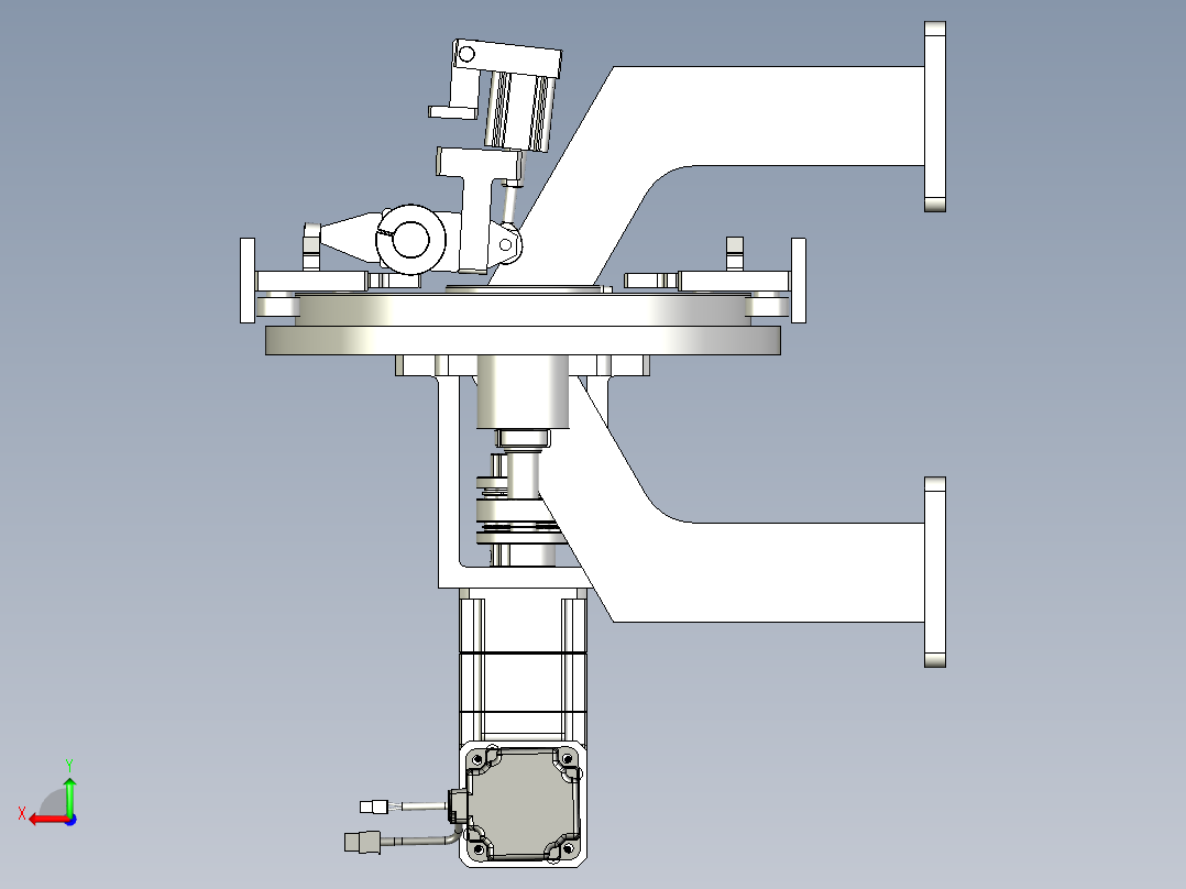 环形导轨输送线非标圆弧导轨生产线后视图