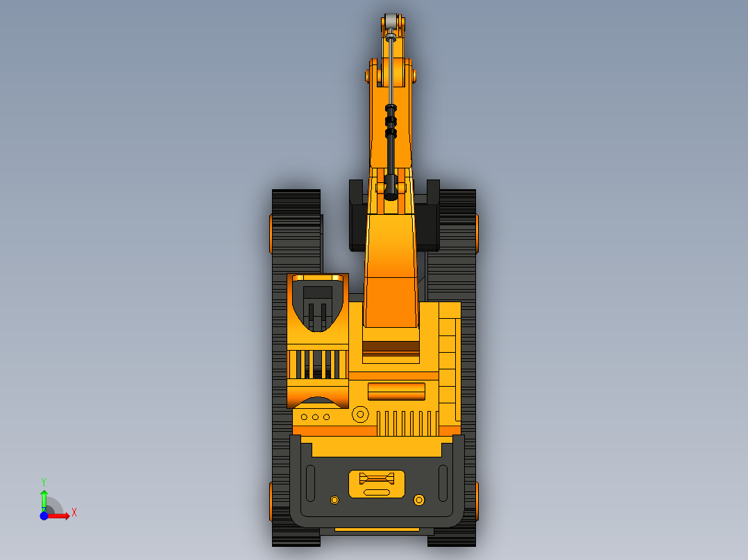 B3003752-挖掘机模型玩具前视图