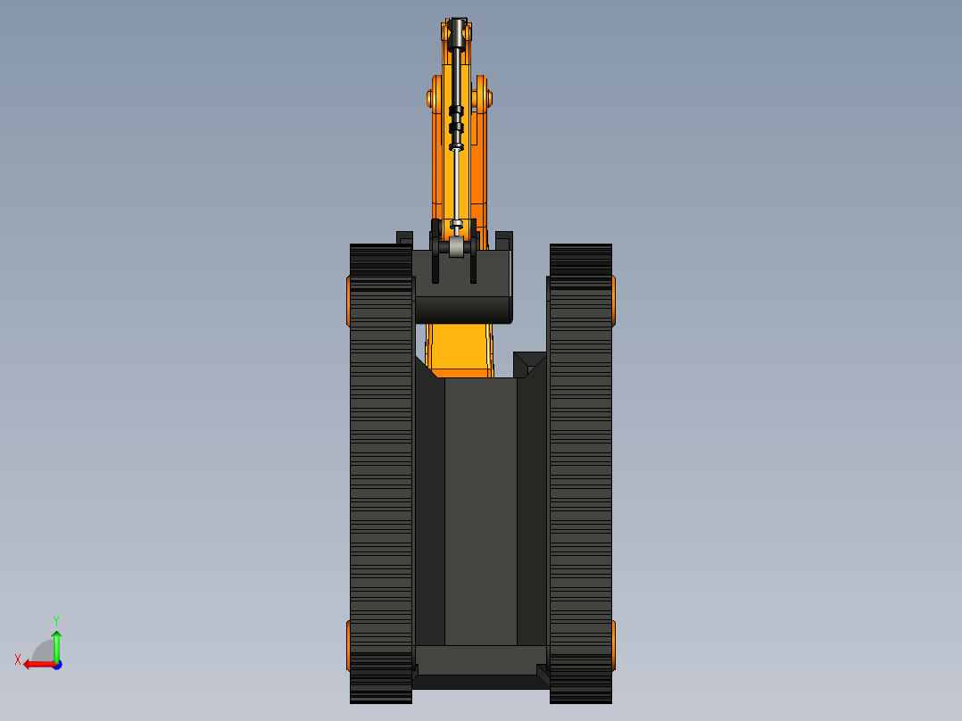 B3003752-挖掘机模型玩具后视图