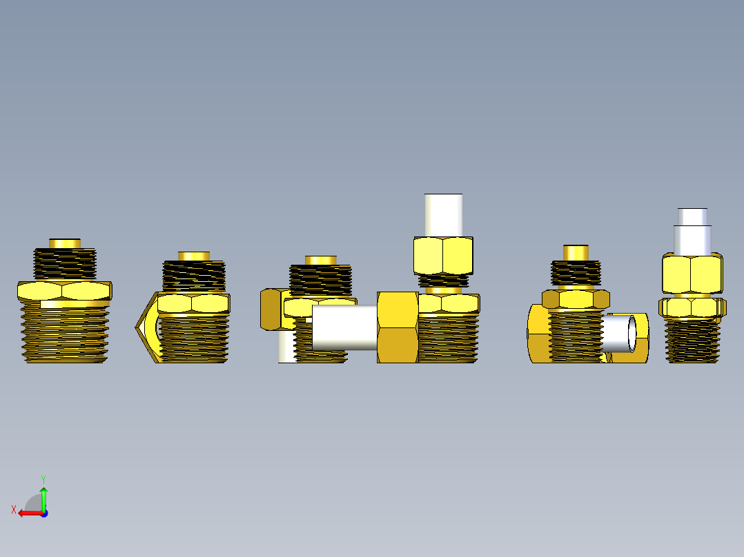 B3004575-气动液压连接软管 [misumi TCRH]接头后视图