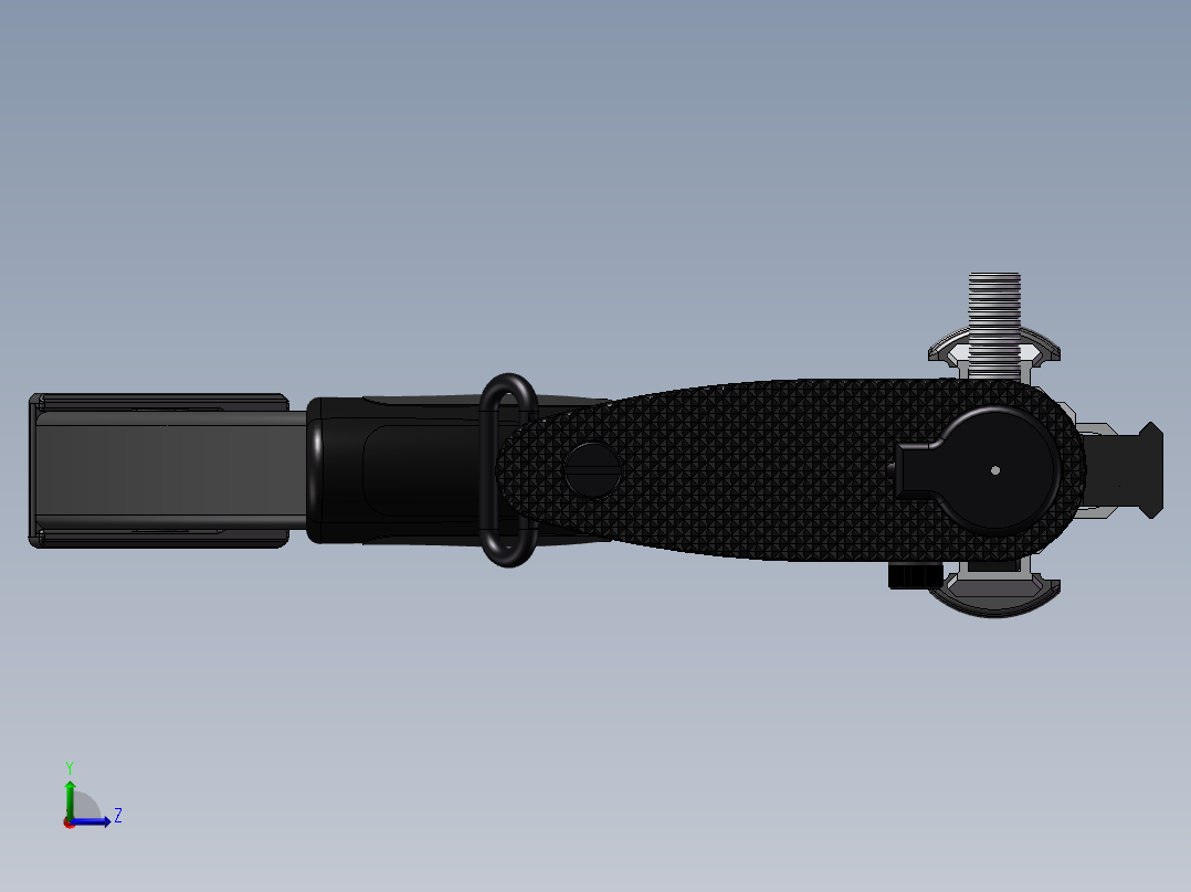 手枪左轮冲锋枪老式狙击步枪设计3D图纸762-rifle-1 2 SW UG X_T左视图