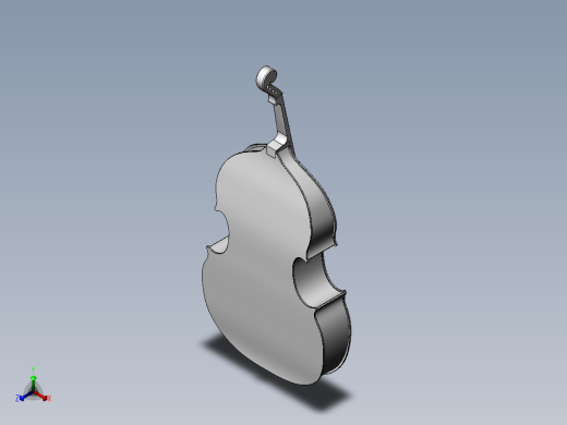 低音提琴 3D模型SolidWorks三维设计图正等轴测缩略图