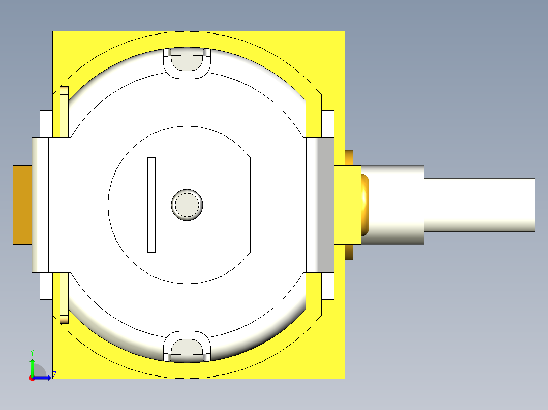 电动齿轮马达左视图