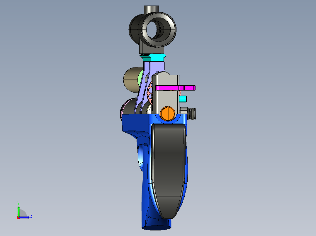 捷克板球 PCP 气步枪左视图