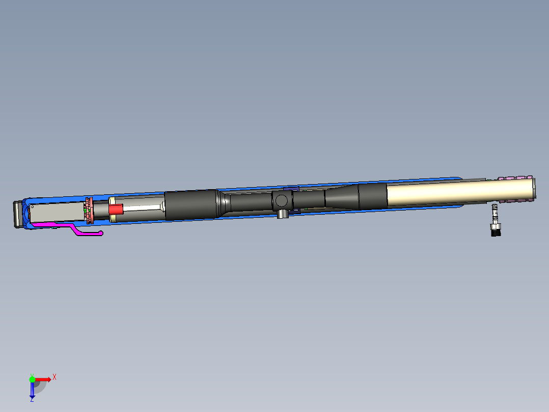 捷克板球 PCP 气步枪俯视图