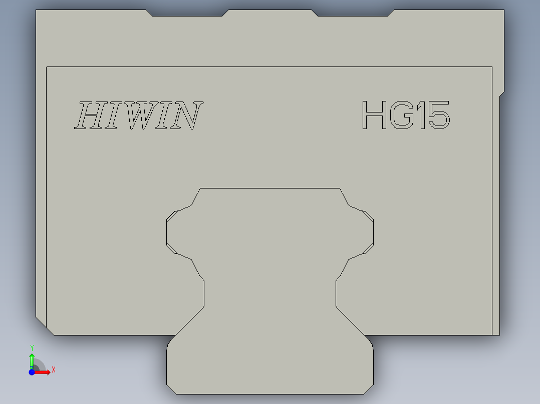 2017-HGH15CA滑轨组前视图