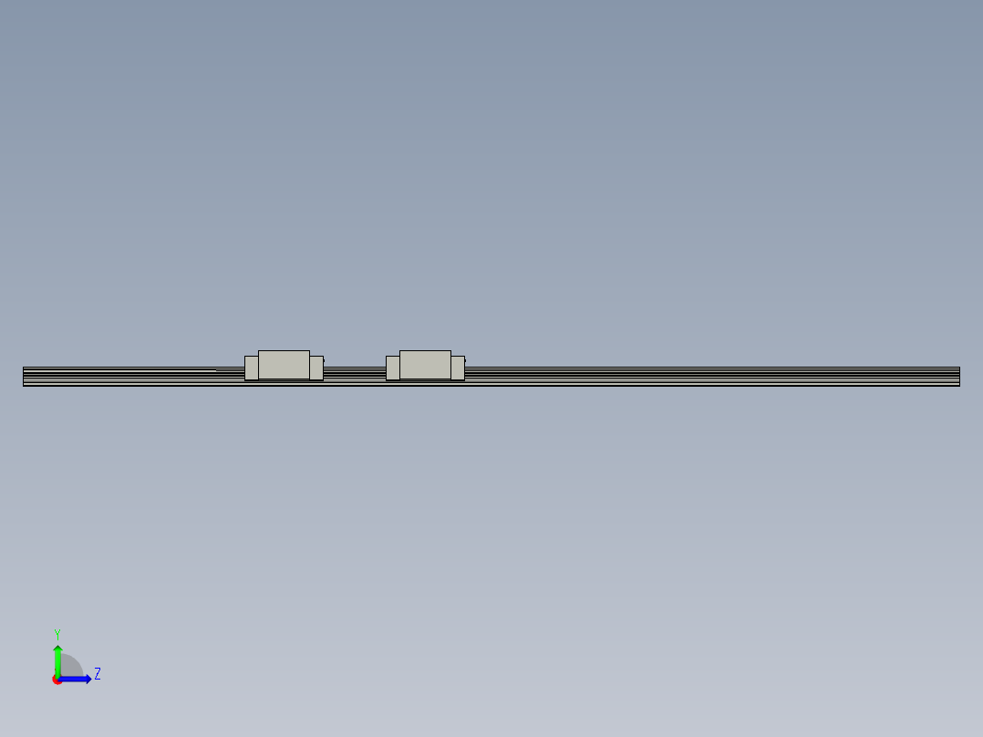 2017-HGH15CA滑轨组左视图