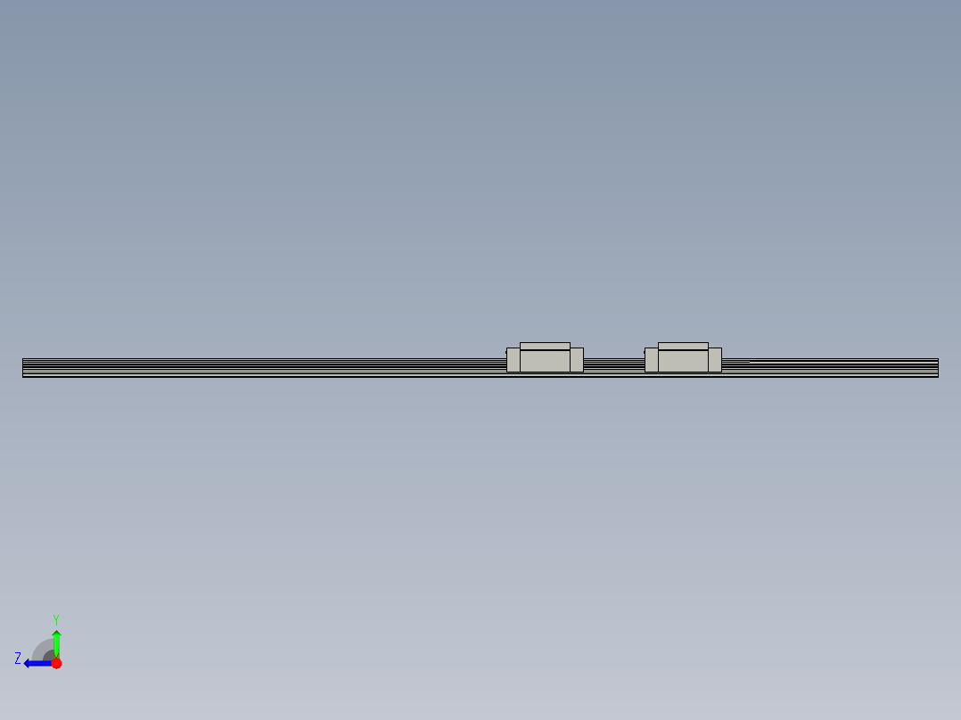 2017-HGH15CA滑轨组右视图