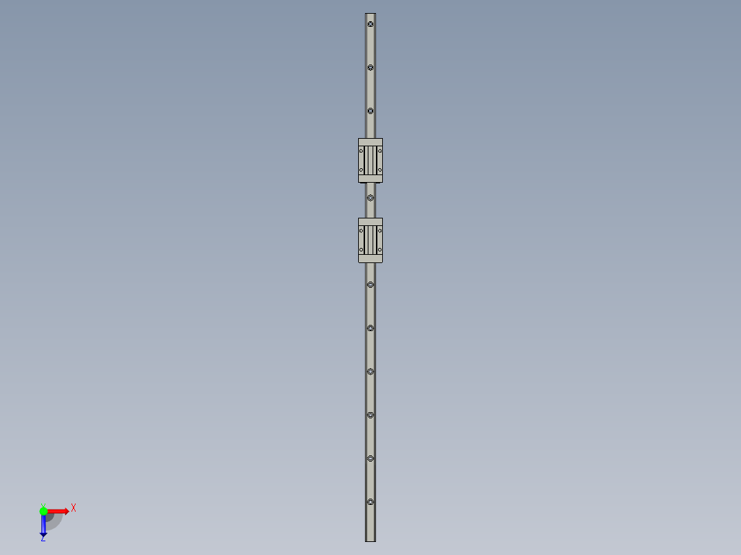 2017-HGH15CA滑轨组俯视图