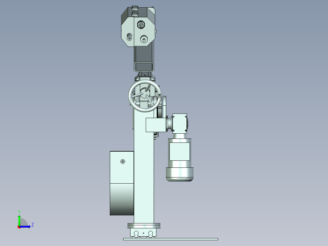 非标四轴焊接机械手设计左视图
