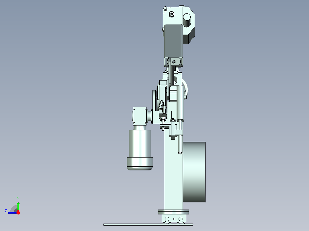 非标四轴焊接机械手设计右视图