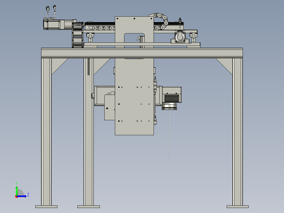 激光打码机构A401左视图
