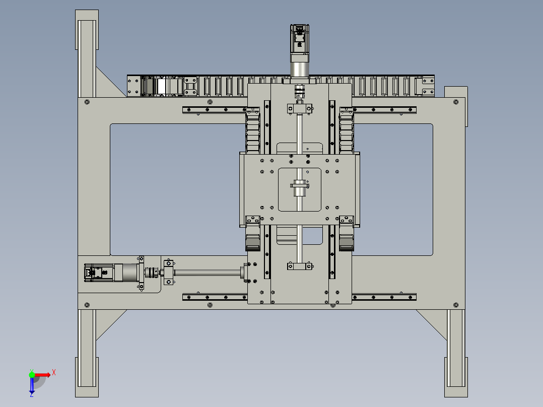 激光打码机构A401俯视图