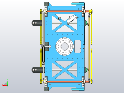 用于包装件的工业机器人码垛夹具后视缩略图
