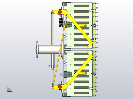 用于包装件的工业机器人码垛夹具左视缩略图