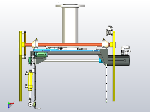 用于包装件的工业机器人码垛夹具俯视缩略图