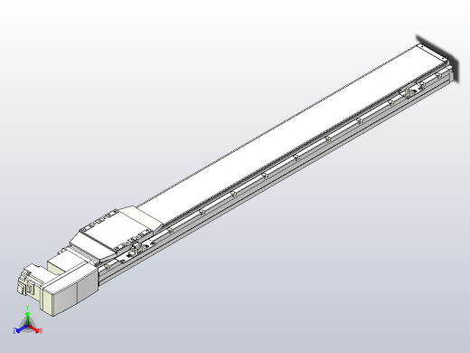 机器人皮带驱动直线轴TPA-GCB-120-P70-L850-QR-M20-N3正等轴测缩略图