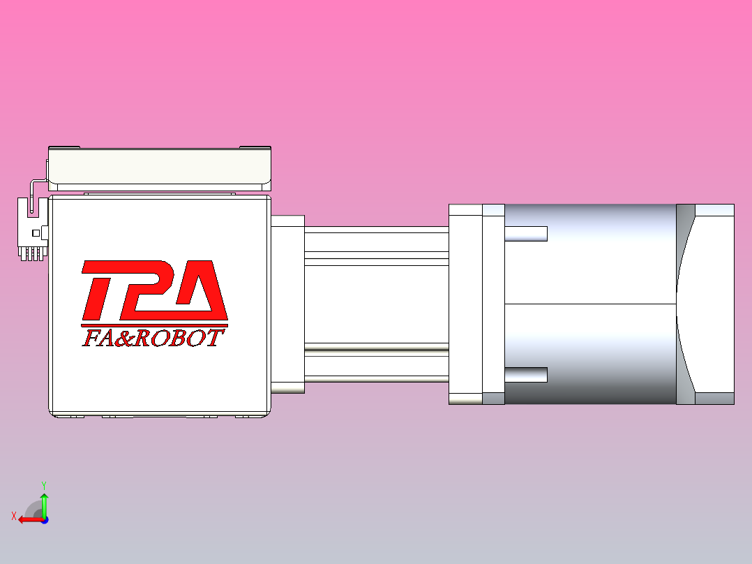 伺服电机集成皮带传动直线执行器TPA-OCB-100-192-L2050-DR-J90-N3后视图