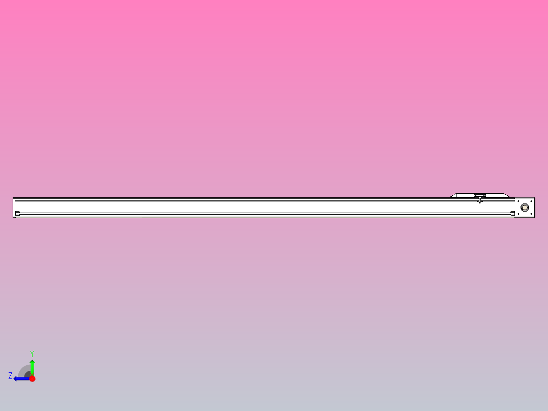 伺服电机集成皮带传动直线执行器TPA-OCB-100-192-L2050-DR-J90-N3右视图