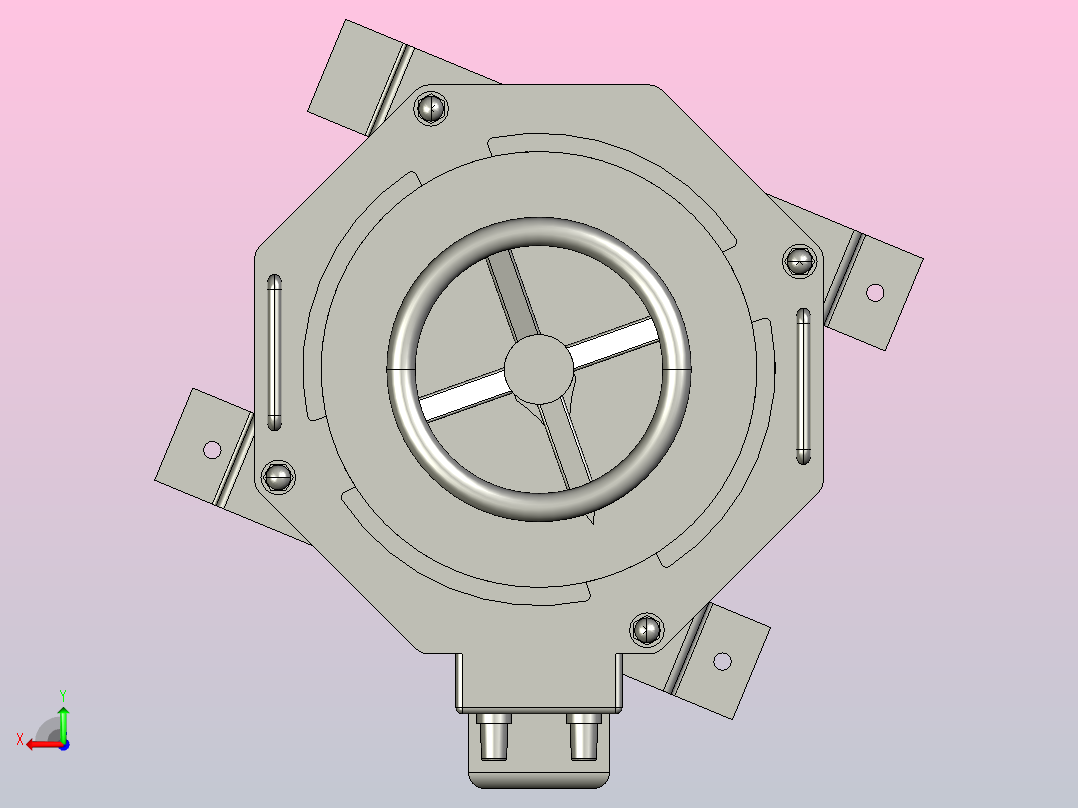 TDGC2J-20接触调压器三维模型202011后视图
