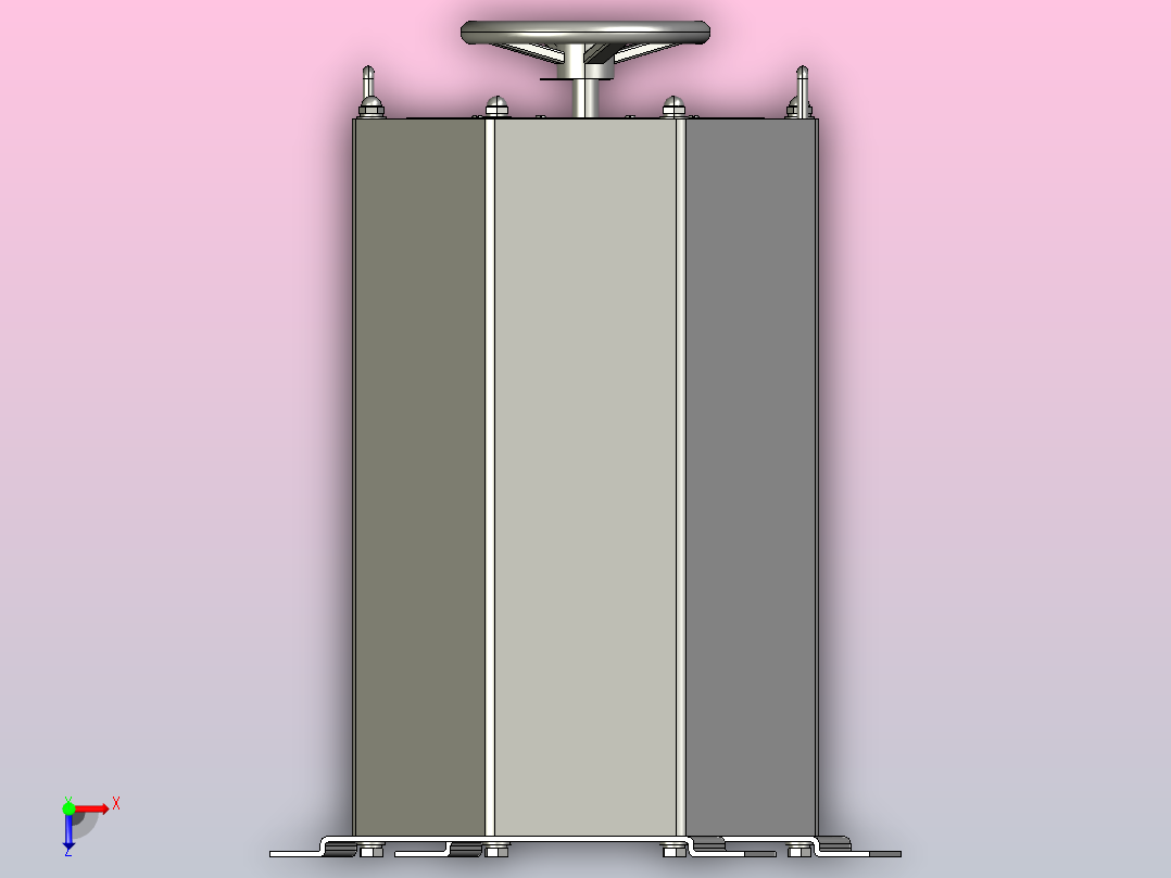 TDGC2J-20接触调压器三维模型202011俯视图