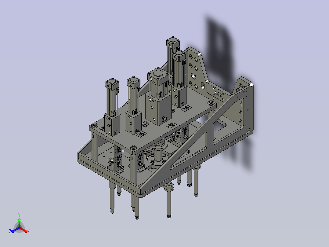 OP130C13AO000003上料抓手组件正等轴测图