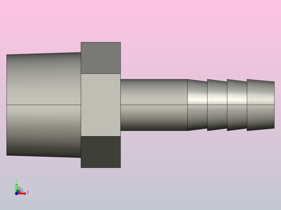 WHN、WCH 水管接头[WHN1-2X10.5]前视图