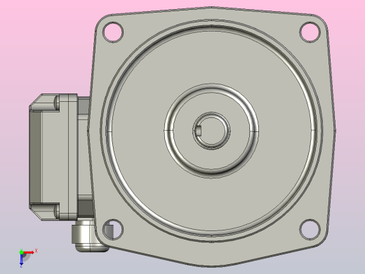 小型三相带刹车三维带刹车三相100W2#立式俯视缩略图