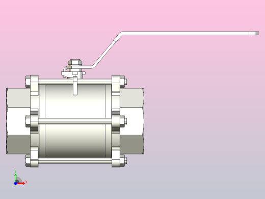 全通径1000PSI不锈钢球阀_内螺纹DN100前视缩略图