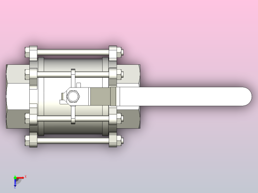 全通径1000PSI不锈钢球阀_内螺纹DN100俯视缩略图