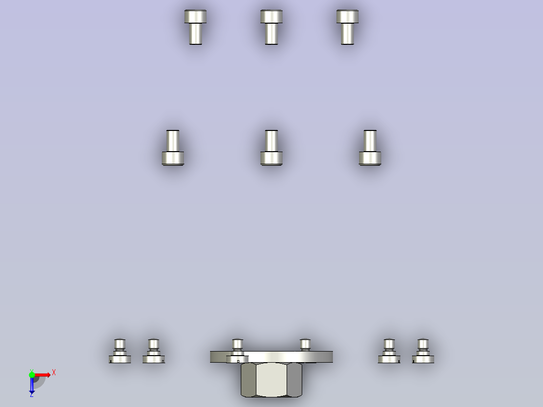 连接座的钻6Xφ7孔夹具设计及加工工艺装备含开题、NX三维及非标9张CAD图俯视图