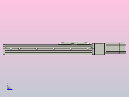 DZ120-300-MS 120型 导轨内嵌式直线模组滑台 适配400W马达直连左视缩略图