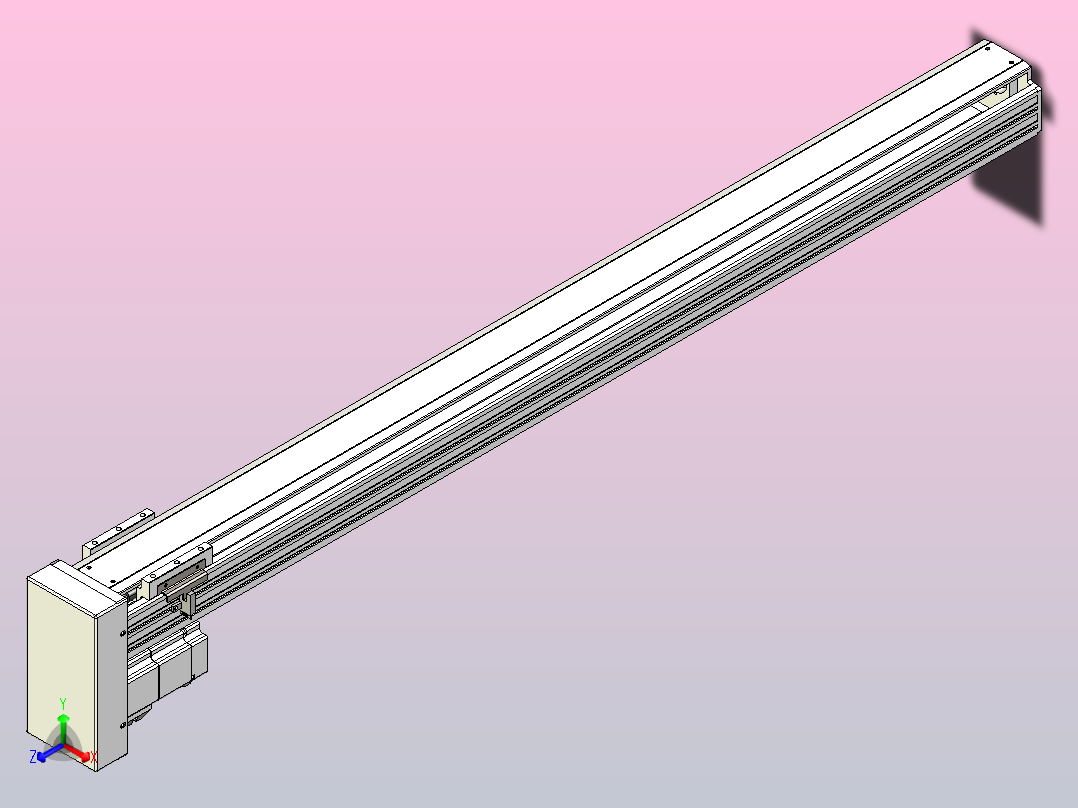 日规模组半封闭丝杆TPA-HNR-85S-1610C-L1000-MP-Y-P20-N3主视图