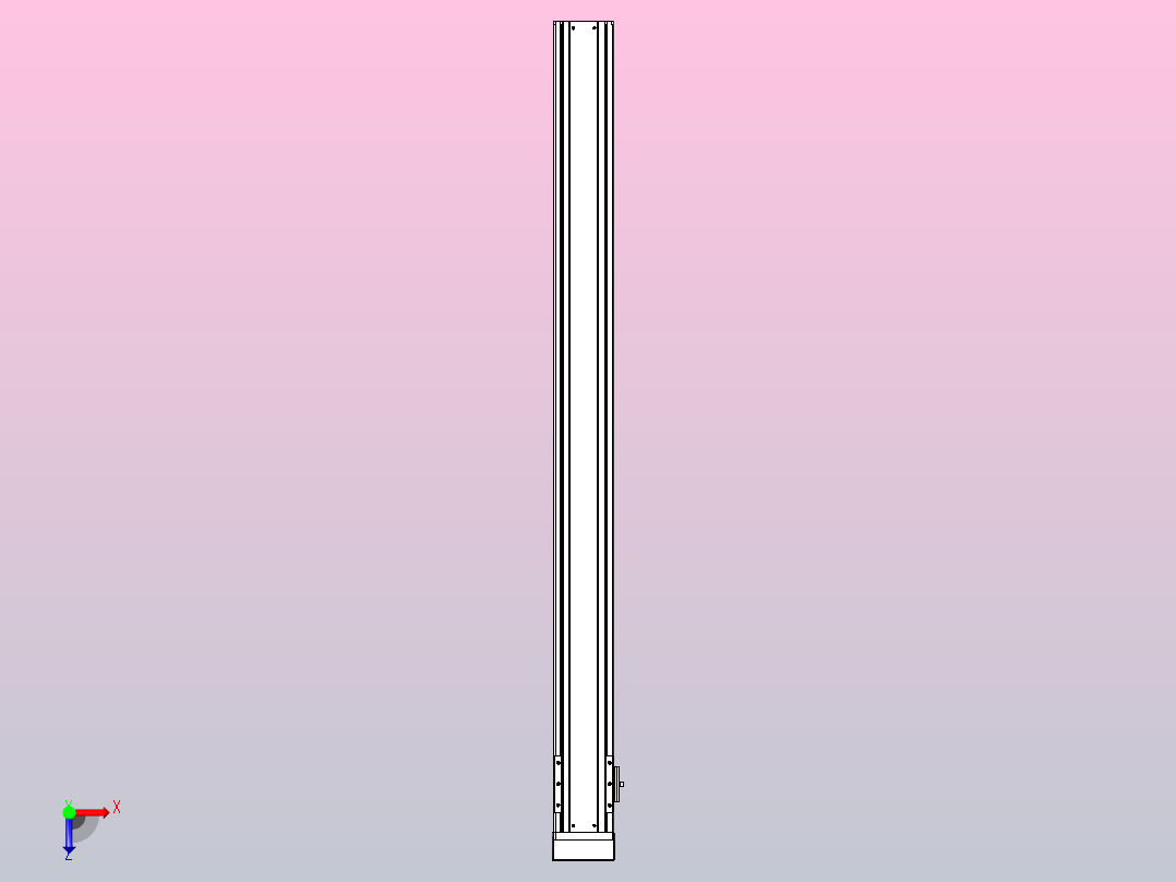 日规模组半封闭丝杆TPA-HNR-85S-1610C-L1000-MP-Y-P20-N3俯视图