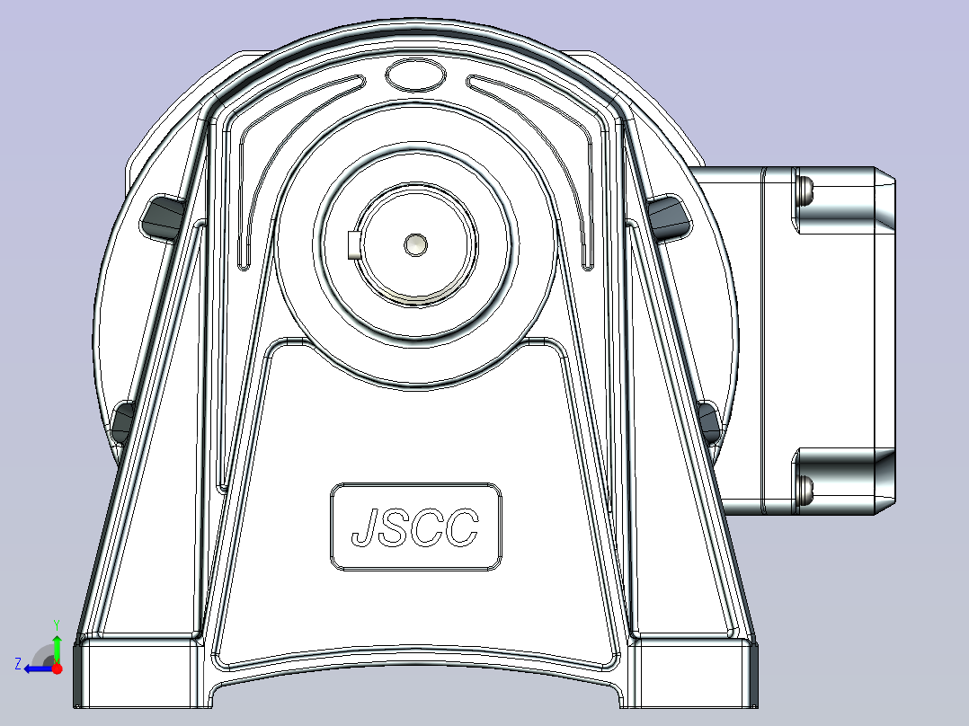 JSCC变频减速电机 f750h01-R右视图