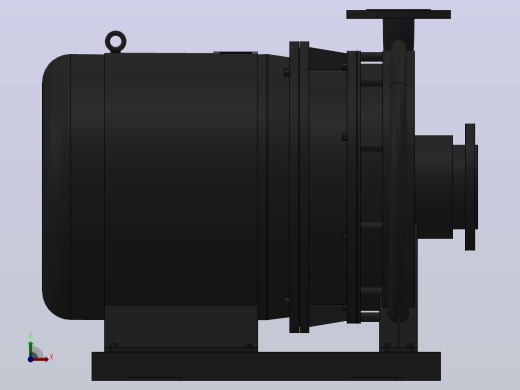 南方泵NIS，NISF泵外形（80-50-315）5.5kW-4极前视缩略图