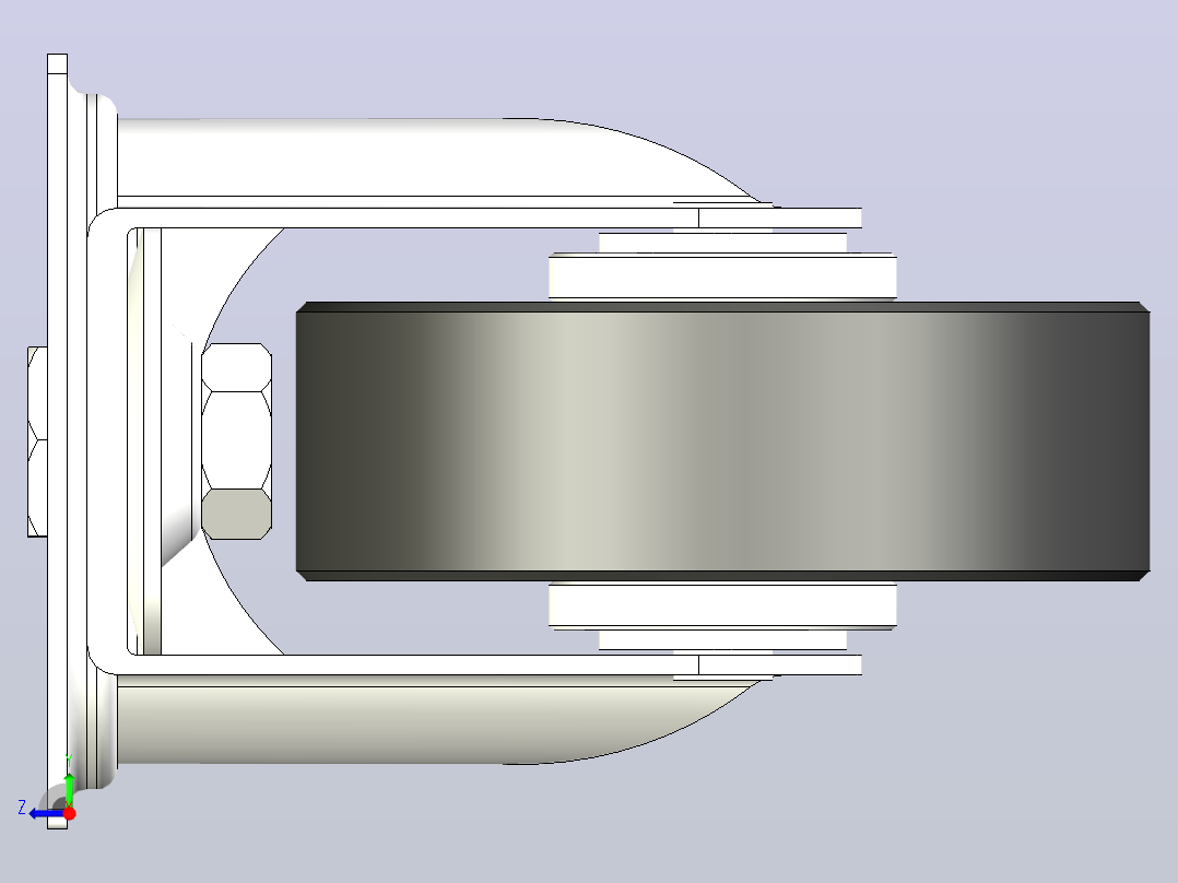 23 叉车inventor STP IGS右视图