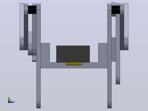 arana六足连杆行走结构3D图纸+Solidworks设计左视缩略图